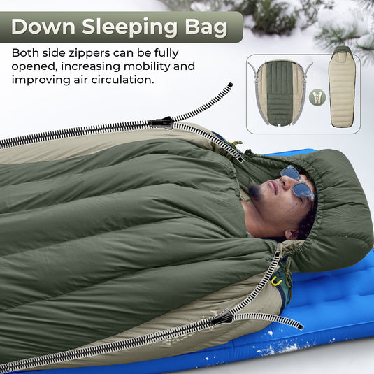 ATEPA PROMOTER 850 Ultra-Light Down Mummy Sleeping Bag
