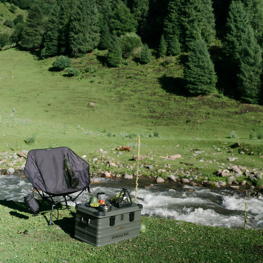 ATEPA UFO P30 Ultralight Camping Chair Black