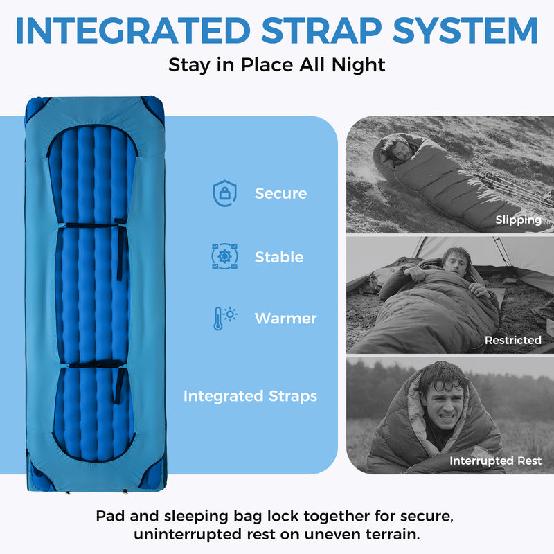 Laden Sie das Bild in Galerie -Viewer, ATEPA Ultralight 4-Season Backpacking Sleep System | 700FP Down Sleeping Bag & R-Value 6.6 Sleeping Pad