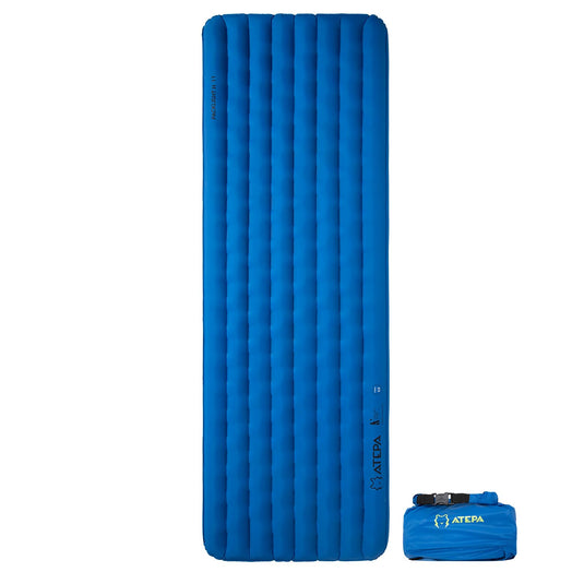 ATEPA Ultralight Insulated Inflatable Sleeping Pad R Value 6.6 Blue