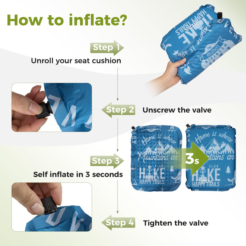 Cargue la imagen en el visor de la galería, ATEPA BUBBLE 5.0 Trail Seat Inflatable Seat Cushion