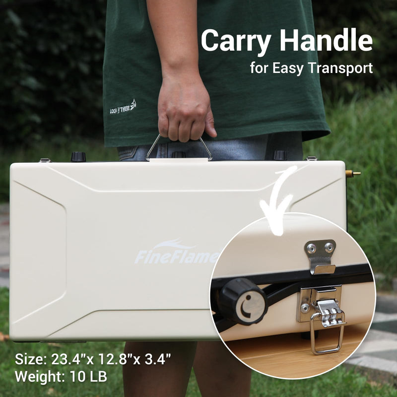 Load image into Gallery viewer, FINEFLAME Portable 3-Burner Camping Stove