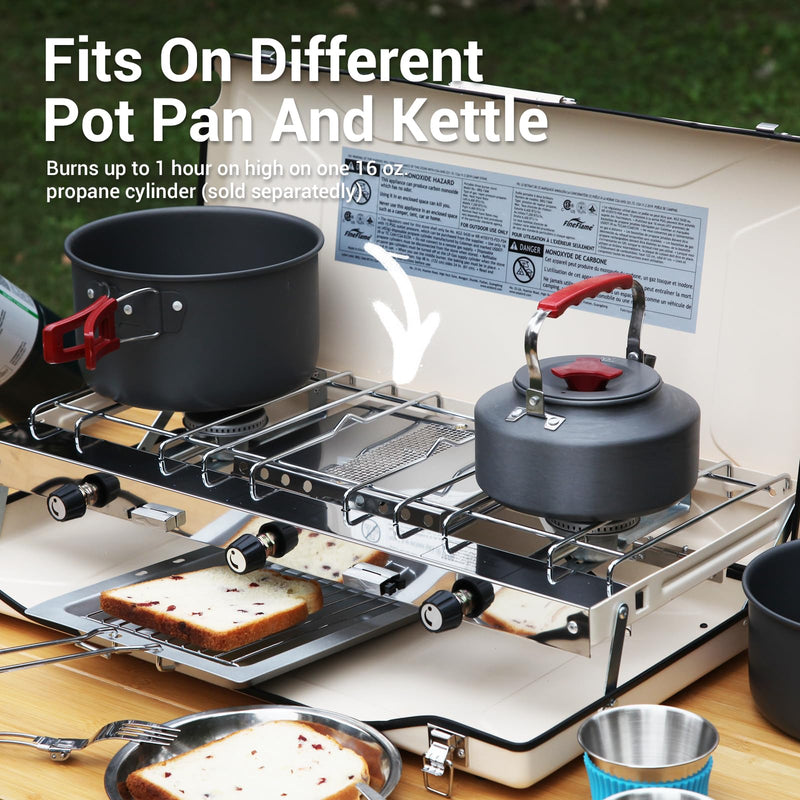 Load image into Gallery viewer, FINEFLAME Portable 3-Burner Camping Stove