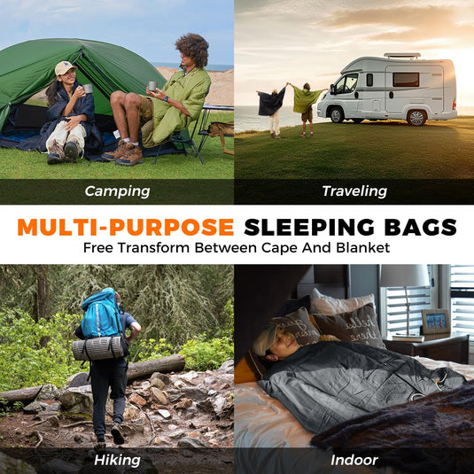 KingCamp Camping Wearable Blanket Poncho