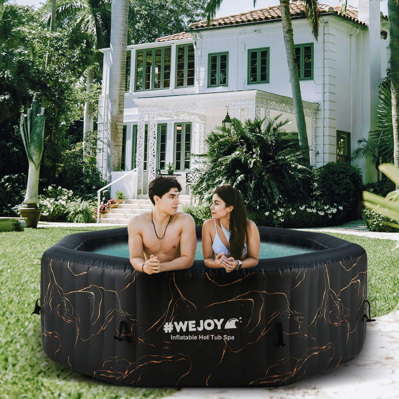Load image into Gallery viewer, WEJOY Inflatable 2-4 Person Octagon Hot Tub Spa with 120 Air Jets