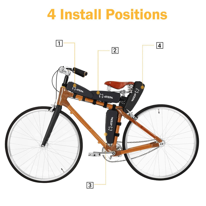 Cargue la imagen en el visor de la galería, Bolsa para cuadro de bicicleta ATEPA de 2 l Bolsas de ciclismo