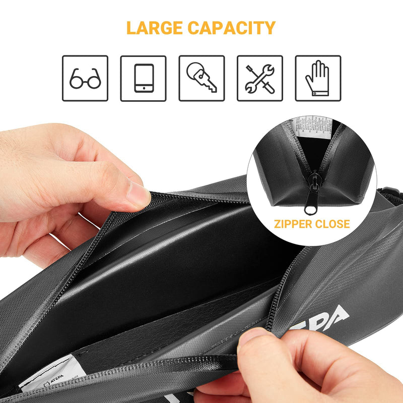 Cargue la imagen en el visor de la galería, Bolsa para cuadro de bicicleta ATEPA de 2 l Bolsas de ciclismo