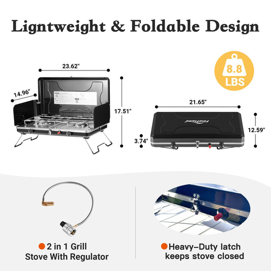 FINEFLAME Portable Gas Stove