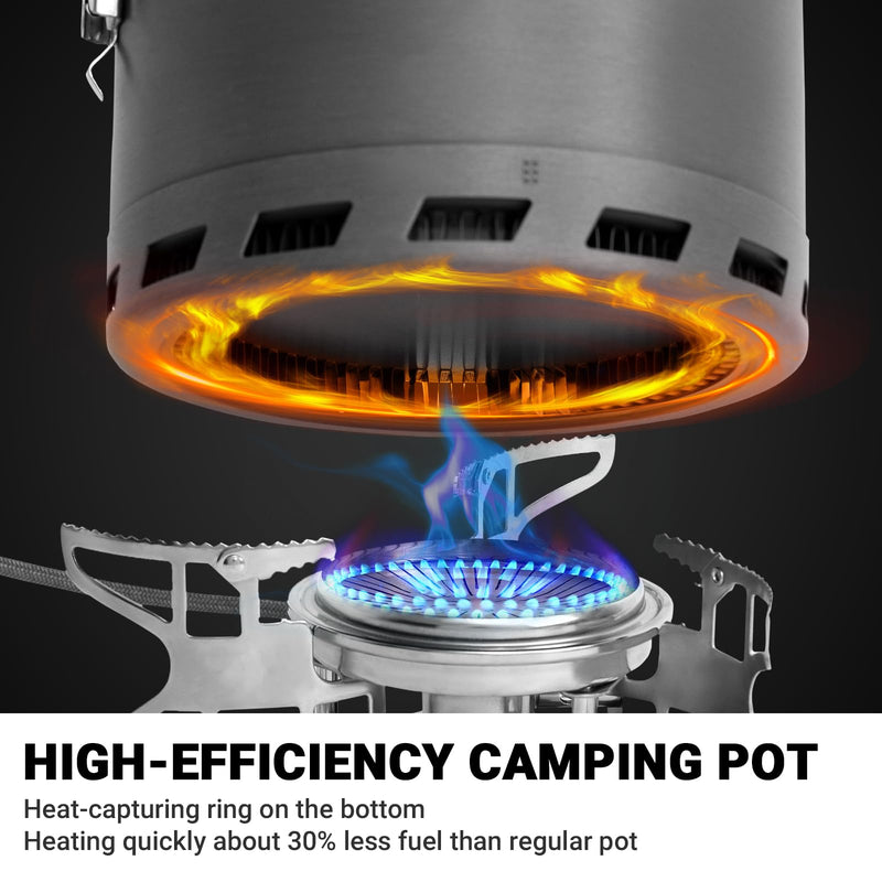 Load image into Gallery viewer, BULIN Burner Camping Gas Stove & Jure Large Camping Pot