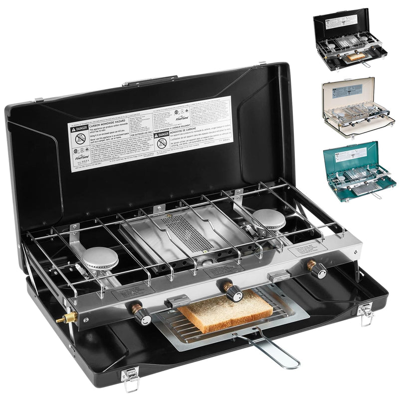 Load image into Gallery viewer, FINEFLAME Portable 3-Burner Camping Stove