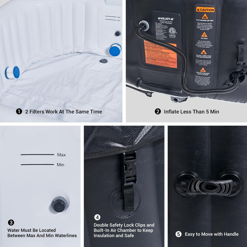 Load image into Gallery viewer, WEJOY SAUNA BUCKET Portable Hot Tub