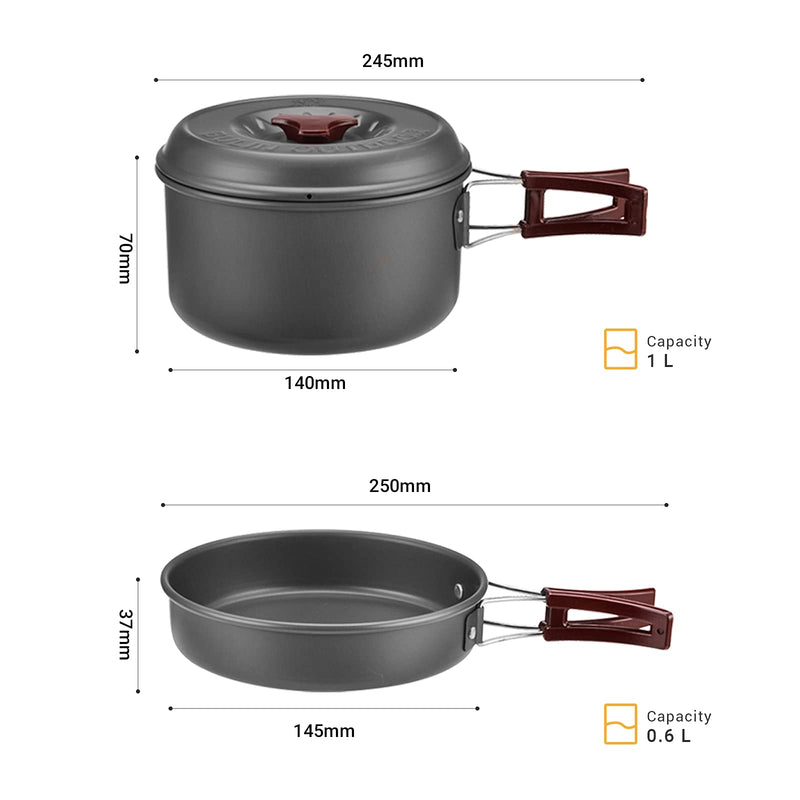 Laden Sie das Bild in Galerie -Viewer, BULIN Camping Cookware Mastering the Outdoors with Premium Camping Cookware