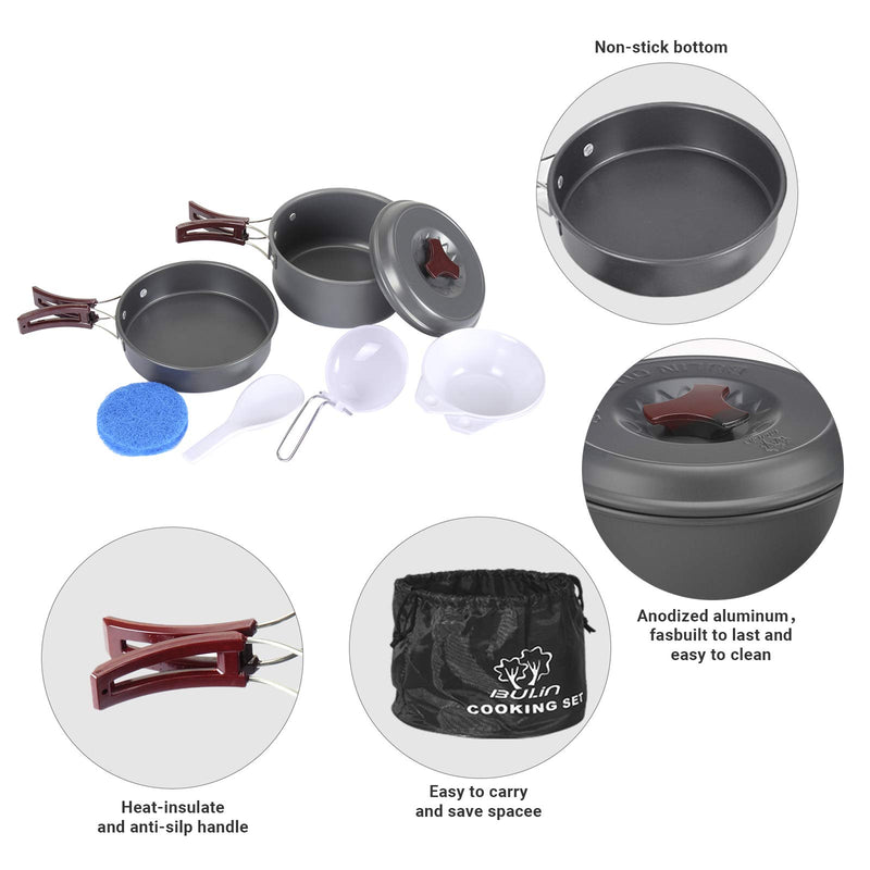 Laden Sie das Bild in Galerie -Viewer, BULIN Camping Cookware Mastering the Outdoors with Premium Camping Cookware