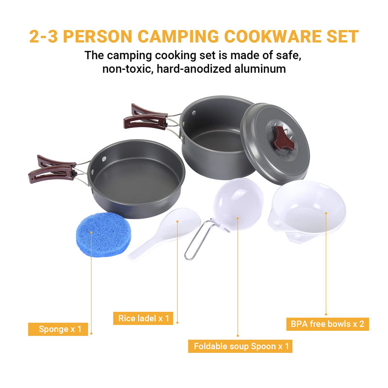Laden Sie das Bild in Galerie -Viewer, BULIN Camping Cookware Mastering the Outdoors with Premium Camping Cookware