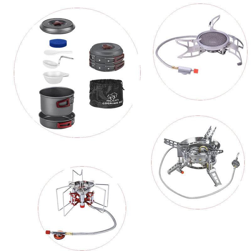 Laden Sie das Bild in Galerie -Viewer, BULIN Camping Cookware Mastering the Outdoors with Premium Camping Cookware