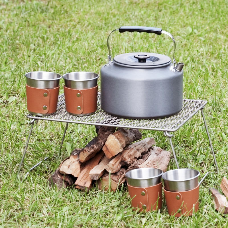 Load image into Gallery viewer, BULIN Camping Kettle Set with 4 Cups