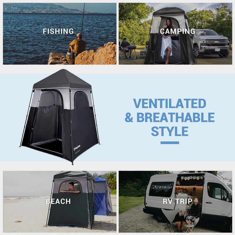 Load image into Gallery viewer, KingCamp MARASUSA Q Portable Instant Pop Up 1-Room Privacy Tent