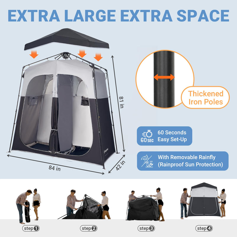 Load image into Gallery viewer, KingCamp Outdoor Shower Tents for Camping
