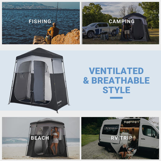 KingCamp Outdoor Shower Tents for Camping Portable Instant Pop Up Privacy Tent