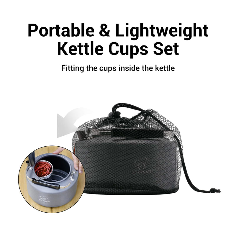 Load image into Gallery viewer, BULIN Kettle 2.2L Camping Kettle Set with 4 Cups
