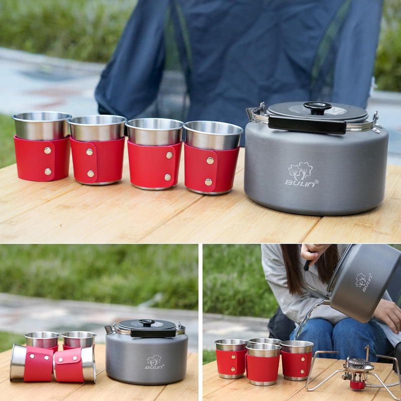 Load image into Gallery viewer, BULIN Kettle 2.2L Camping Kettle Set with 4 Cups