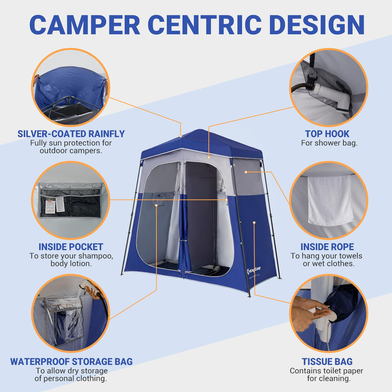 Load image into Gallery viewer, KingCamp Outdoor Shower Tents for Camping
