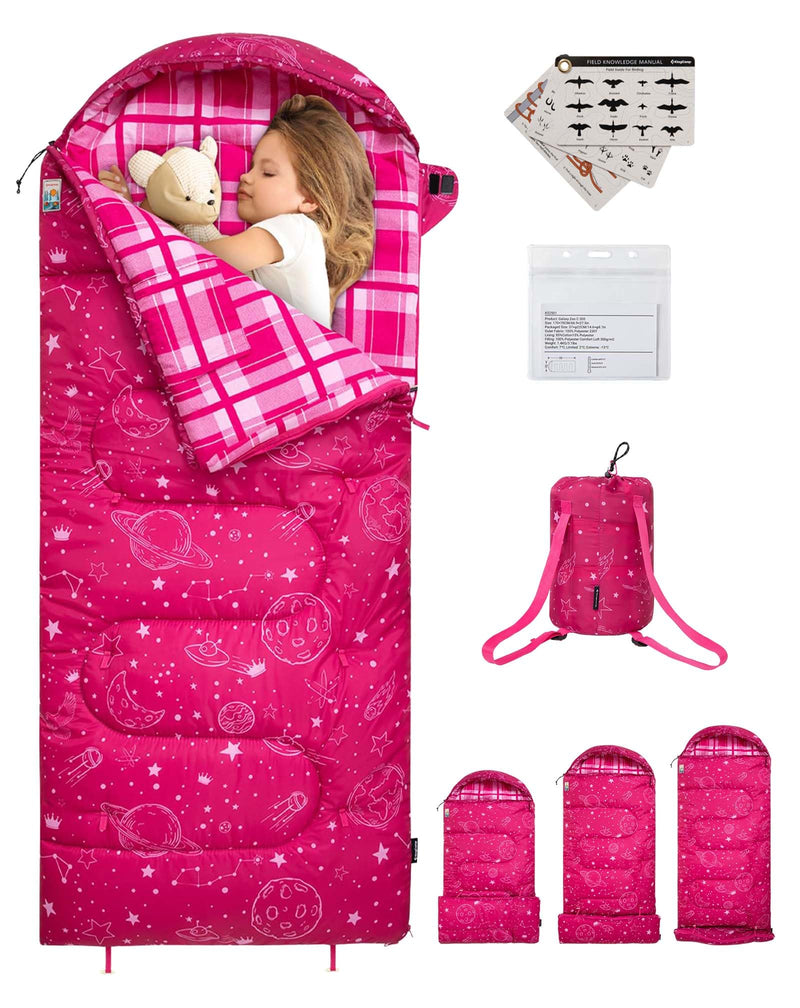 Laden Sie das Bild in Galerie -Viewer, BRoadout happy holiday gifts KingCamp Galaxy Zoo C 300 Kids Sleeping Bag