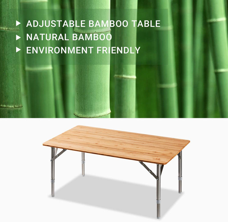 Load image into Gallery viewer, ATEPA BAMBOO 4-Folded Bamboo Table