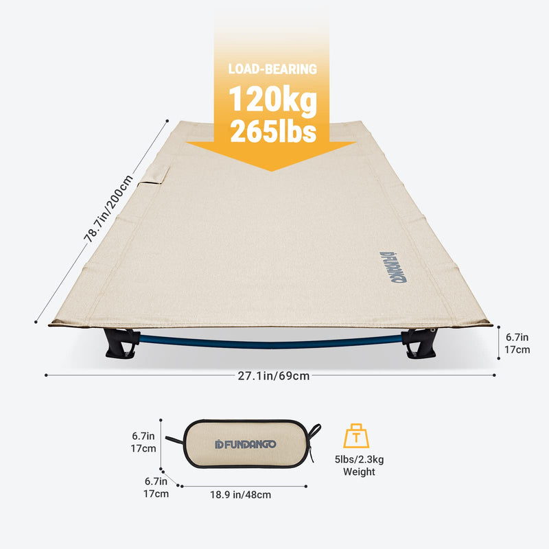 Load image into Gallery viewer, FUNDANGO Aluminum Folding Cot L
