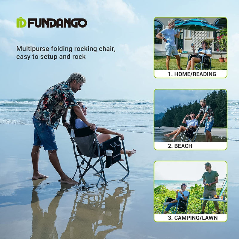 Laden Sie das Bild in Galerie -Viewer, FUNDANGO Rocking Director Chair