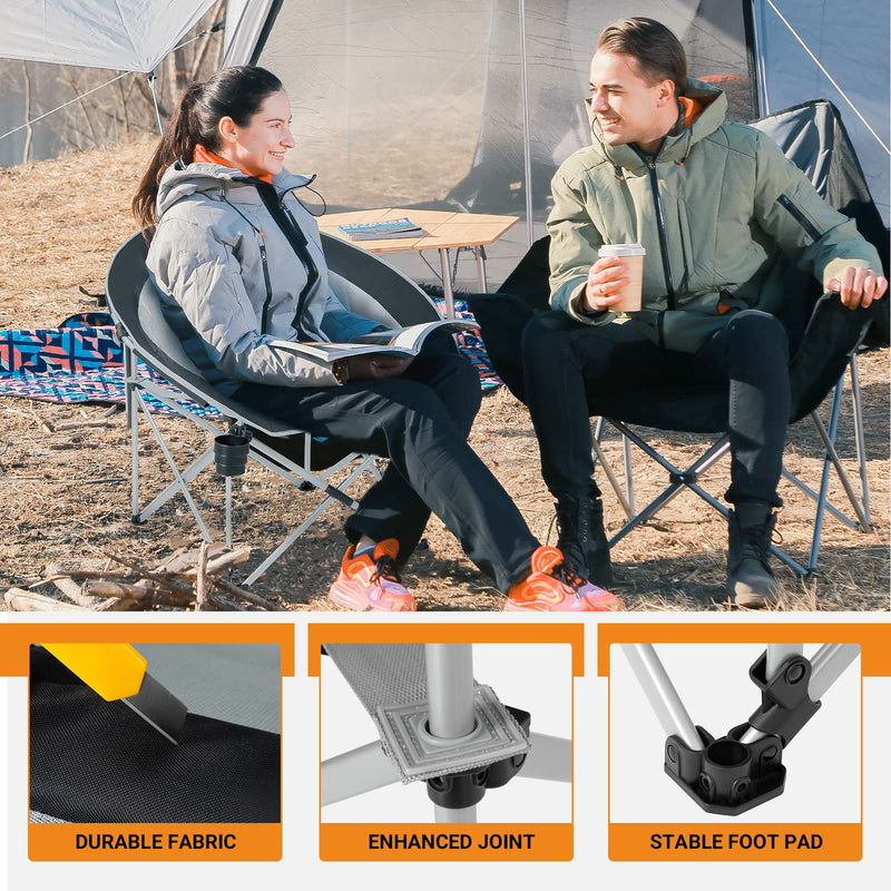 Cargue la imagen en el visor de la galería, FUNDANGO Folding Saucer Moon Chair