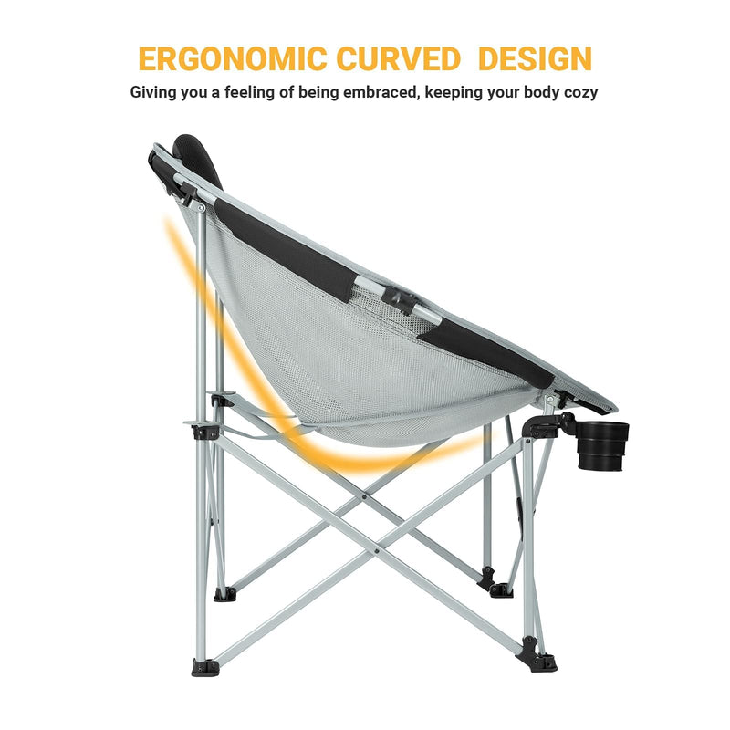 Cargue la imagen en el visor de la galería, FUNDANGO Folding Saucer Moon Chair