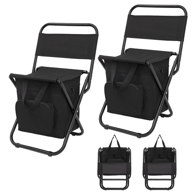 Load image into Gallery viewer, FUNDANGO Cooler Backrest Stool Fishing Chair with Cooler Bag