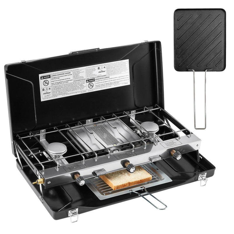 Load image into Gallery viewer, FINEFLAME Portable 3-Burner Camping Stove