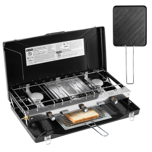 FINEFLAME Portable 3-Burner Camping Stove