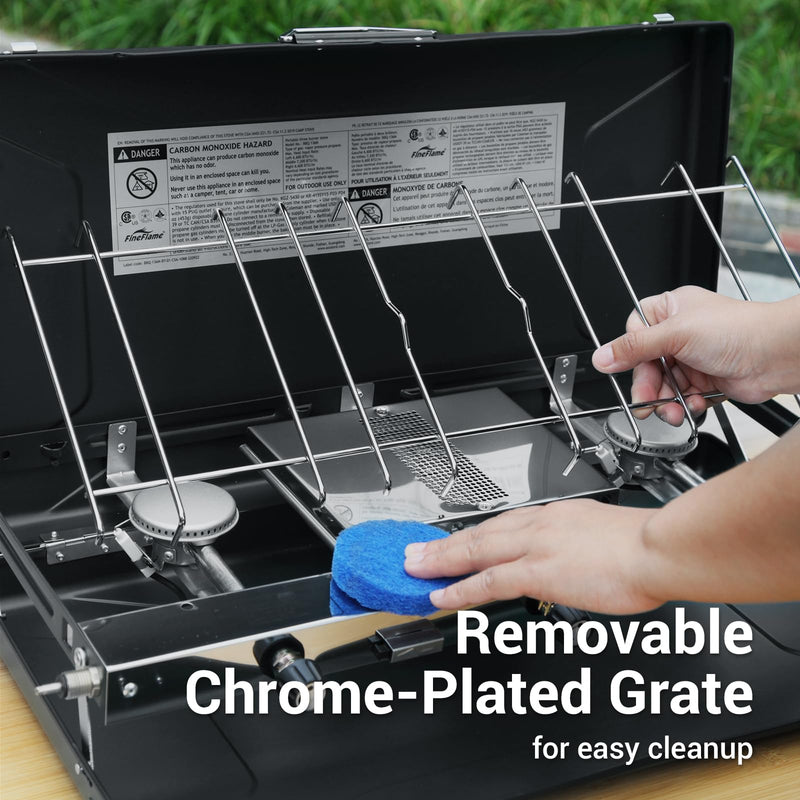 Load image into Gallery viewer, FINEFLAME Portable 3-Burner Camping Stove