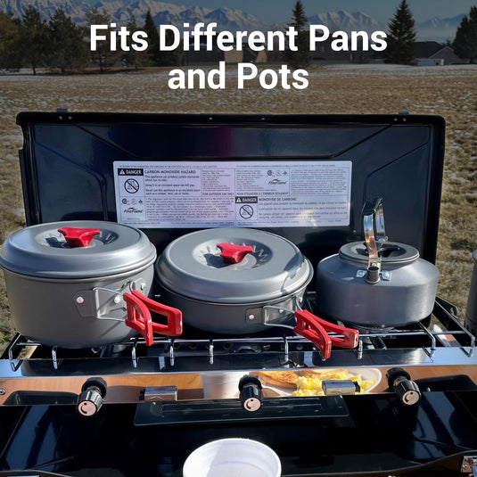 FINEFLAME Portable 3-Burner Camping Stove