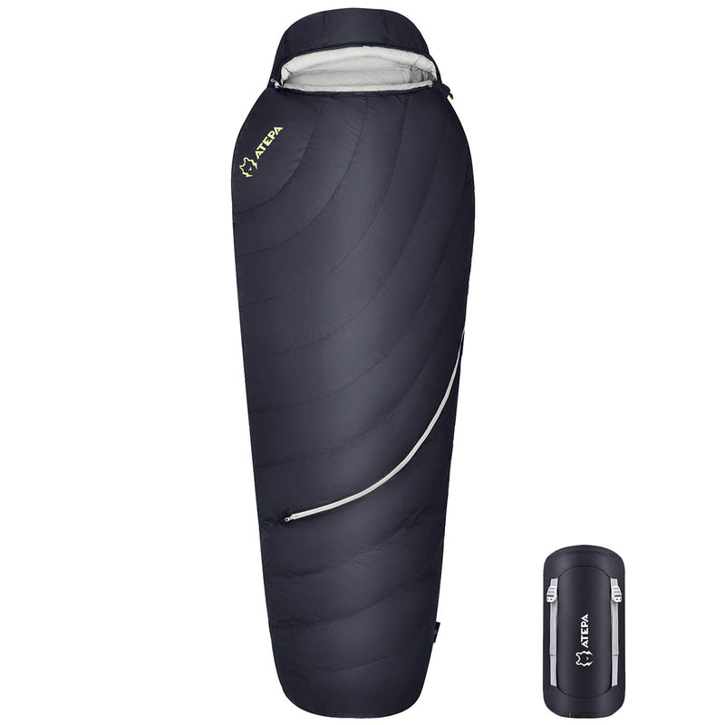 Load image into Gallery viewer, ATEPA DENALI 340L Down Sleeping Bag-Mummy Black