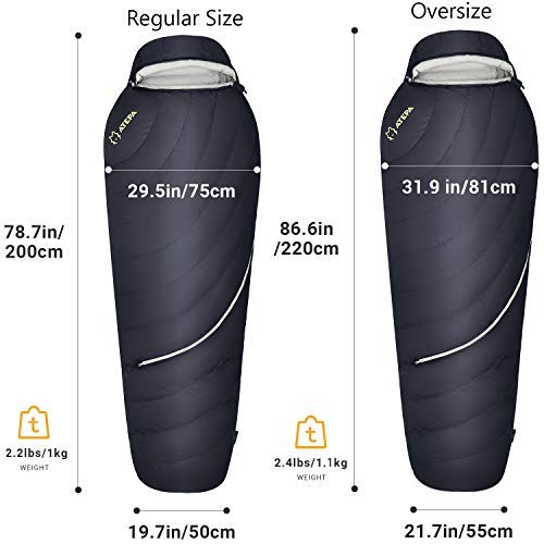 Load image into Gallery viewer, ATEPA DENALI 340L Down Sleeping Bag-Mummy