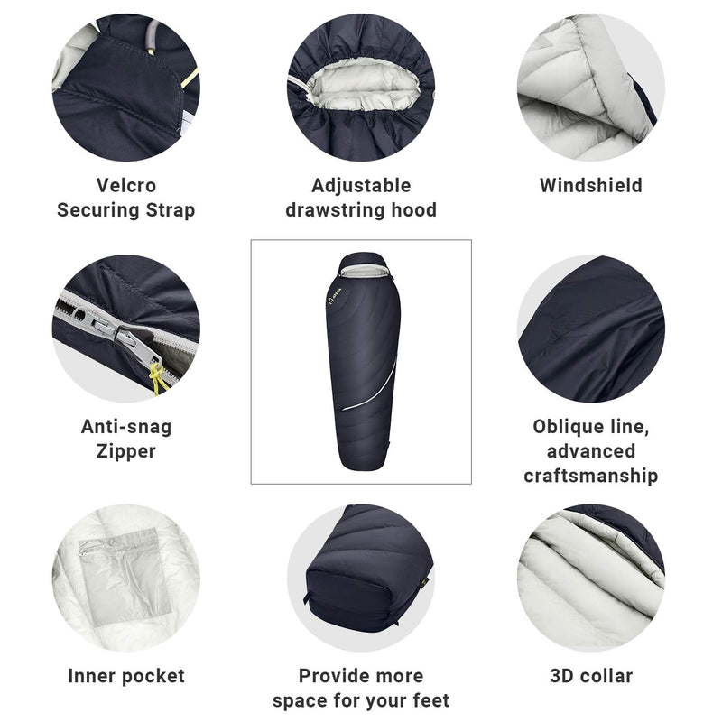 Load image into Gallery viewer, ATEPA DENALI 340L Down Sleeping Bag-Mummy