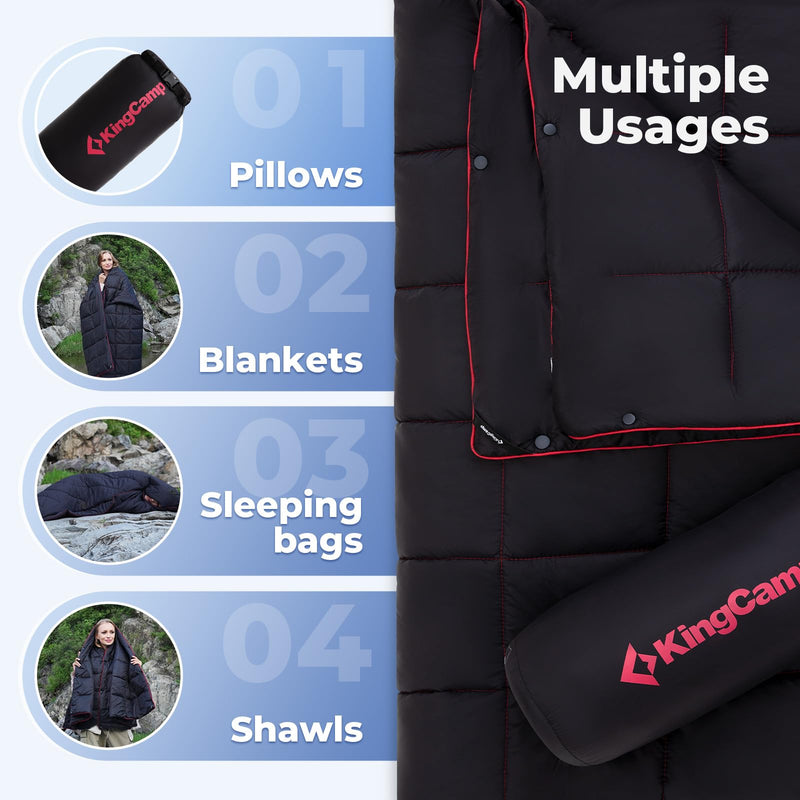 Load image into Gallery viewer, KingCamp Lightweight Camping Blanket Packable Blanket