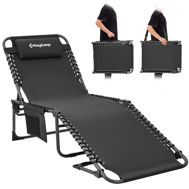 Load image into Gallery viewer, KingCamp 5 Position Outdoor Chaise Lounge Chair