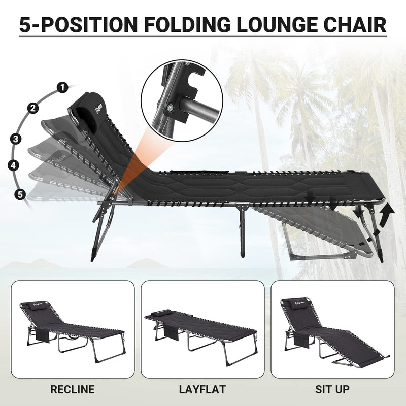 Load image into Gallery viewer, KingCamp BAVARIA Cozy Lounge Chair with Adjustable 5-Position