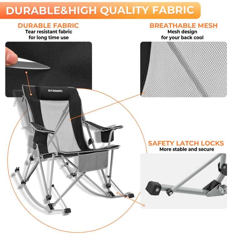 Load image into Gallery viewer, FUNDANGO Rocking Folding Chair