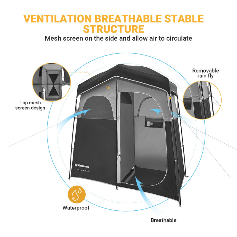 Load image into Gallery viewer, KingCamp MARASUSA Two-Person Shower Tent