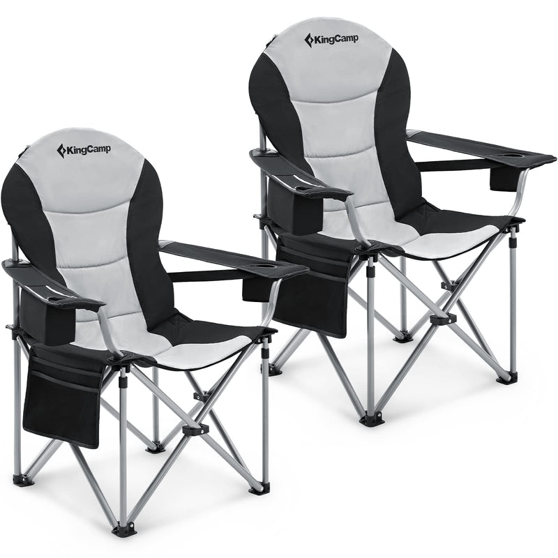 Load image into Gallery viewer, KingCamp Camping Armchair Heavy Duty Ergonomic Padded Arm Chair
