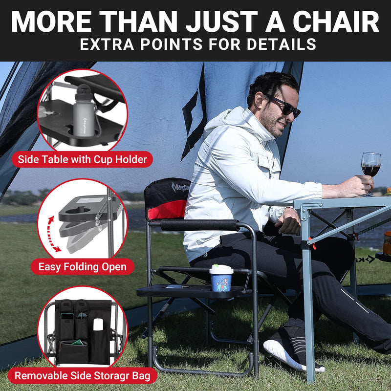 Load image into Gallery viewer, KingCamp Comfort Folding Director's Chair