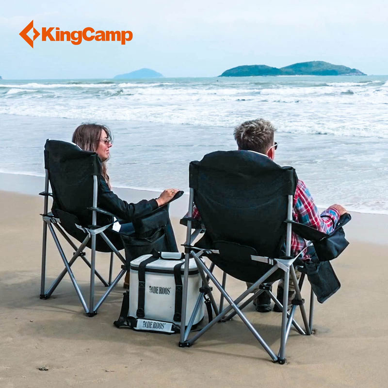Load image into Gallery viewer, KingCamp SIMPSON Comfort Armchair Set of 2 Heavy Duty Camping Chair