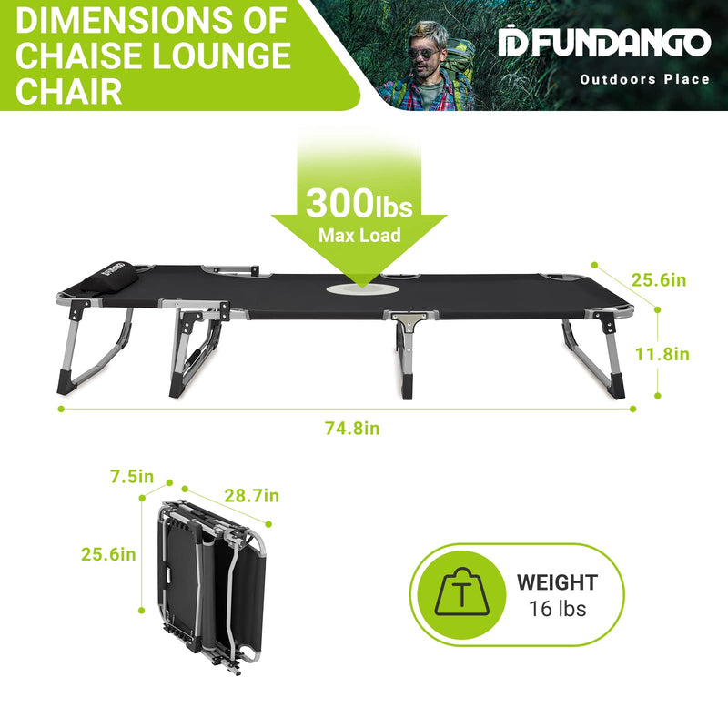 Cargue la imagen en el visor de la galería, FUNDANGO Classic Folding Cot Set of 2 Camping Bed