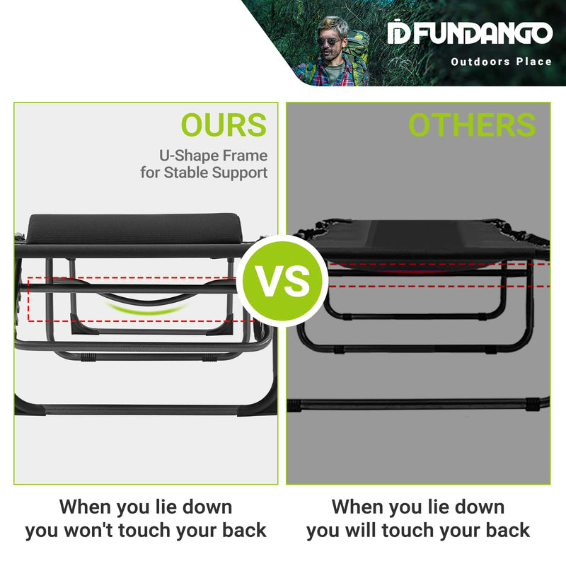 Cargue la imagen en el visor de la galería, FUNDANGO Classic Folding Cot Set of 2 Camping Bed
